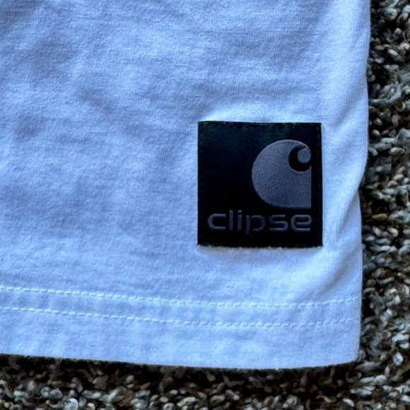 Clipse x Carhartt WIP Let God Sort Em Out collaboration white t-shirt sz Medium - Picture 7 of 7